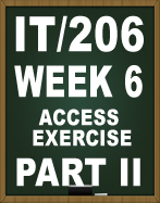 IT206 ACCESS EXERCISE PART I